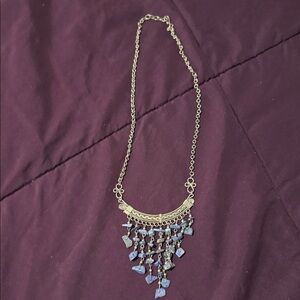 Elegant Gold and Purple Necklace